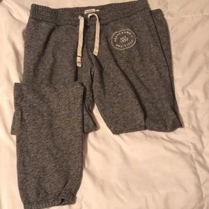 Gray Abercrombie sweatpants